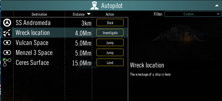 Autopilot - Wreck location